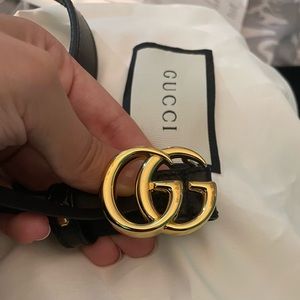 Authentic Gucci Leather Belt (shiny)